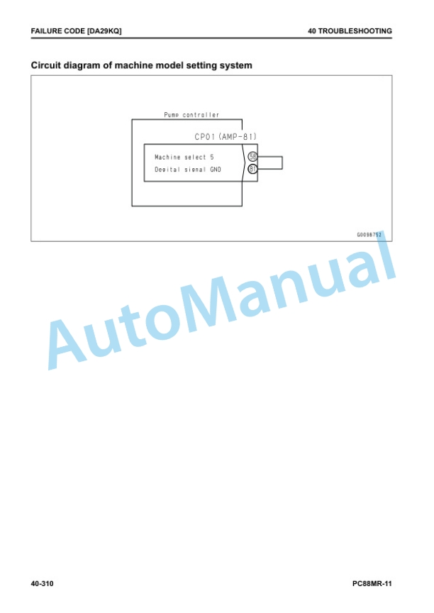 Komatsu PC88MR-11 Hydraulic Excavator Shop Manual SEN06937-01 3 Komatsu PC88MR-11 Hydraulic Excavator Shop Manual SEN06937-01 - Image 3
