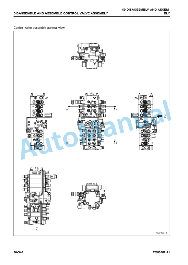 Komatsu PC88MR-11 Hydraulic Excavator Shop Manual SEN06937-01 5 Komatsu PC88MR-11 Hydraulic Excavator Shop Manual SEN06937-01 - Image 5