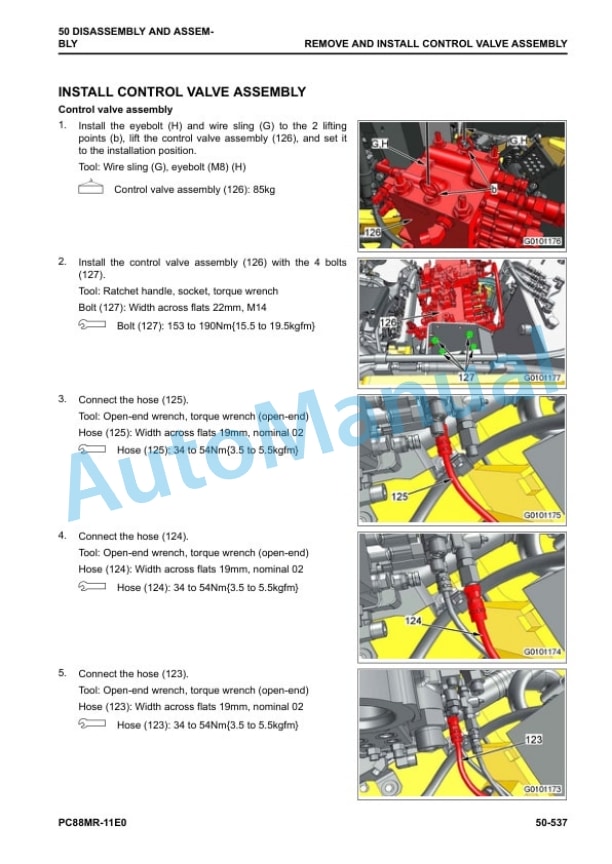 Komatsu PC88MR-11E0 Hydraulic Excavator Shop Manual SEN06853-04 5 Komatsu PC88MR-11E0 Hydraulic Excavator Shop Manual SEN06853-04 - Image 5