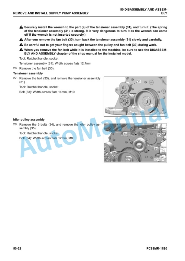 Komatsu PC88MR-11E0 Hydraulic Excavator Shop Manual WENBM00280 4 Komatsu PC88MR-11E0 Hydraulic Excavator Shop Manual WENBM00280 - Image 4