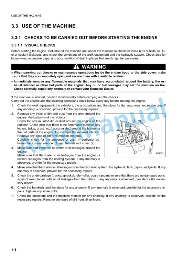 Komatsu PC88MR-6 Hydraulic Excavator Operation and Maintenance Manual WEAM008101 3 Komatsu PC88MR-6 Hydraulic Excavator Operation and Maintenance Manual WEAM008101 - Image 3