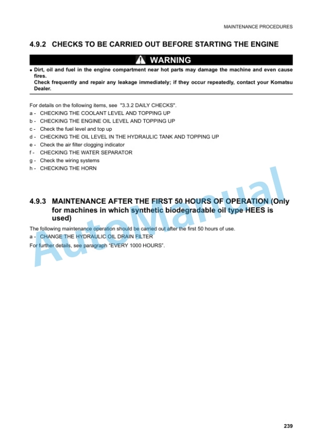 Komatsu PC88MR-6 Hydraulic Excavator Operation and Maintenance Manual WEAM008101 5 Komatsu PC88MR-6 Hydraulic Excavator Operation and Maintenance Manual WEAM008101 - Image 5