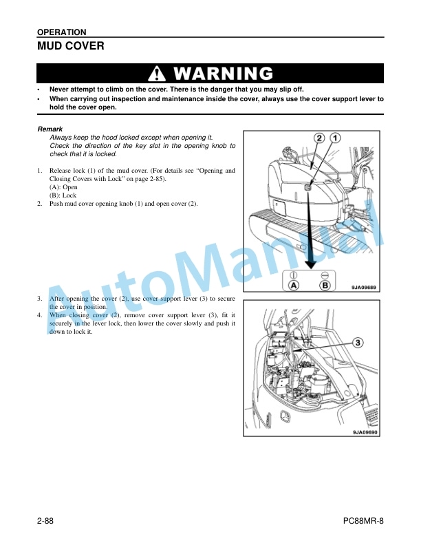 Komatsu PC88MR-8 Hydraulic Excavator Operation and Maintenance Manual CEAM021203 3 Komatsu PC88MR-8 Hydraulic Excavator Operation and Maintenance Manual CEAM021203 - Image 3