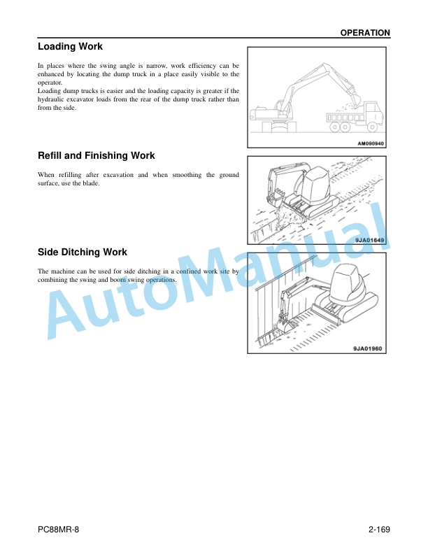 Komatsu PC88MR-8 Hydraulic Excavator Operation and Maintenance Manual CEAM021203 4 Komatsu PC88MR-8 Hydraulic Excavator Operation and Maintenance Manual CEAM021203 - Image 4