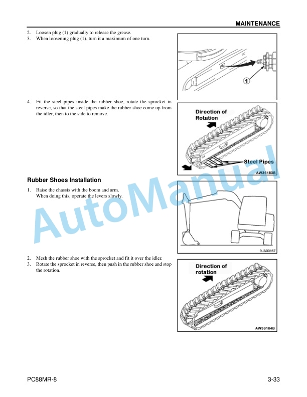 Komatsu PC88MR-8 Hydraulic Excavator Operation and Maintenance Manual CEAM021203 5 Komatsu PC88MR-8 Hydraulic Excavator Operation and Maintenance Manual CEAM021203 - Image 5