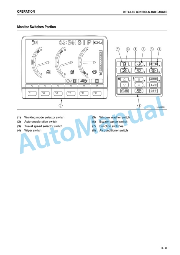 Alternative view of Komatsu PC88MR-8 Hydraulic Excavator Operation and Maintenance Manual TEN00468-01