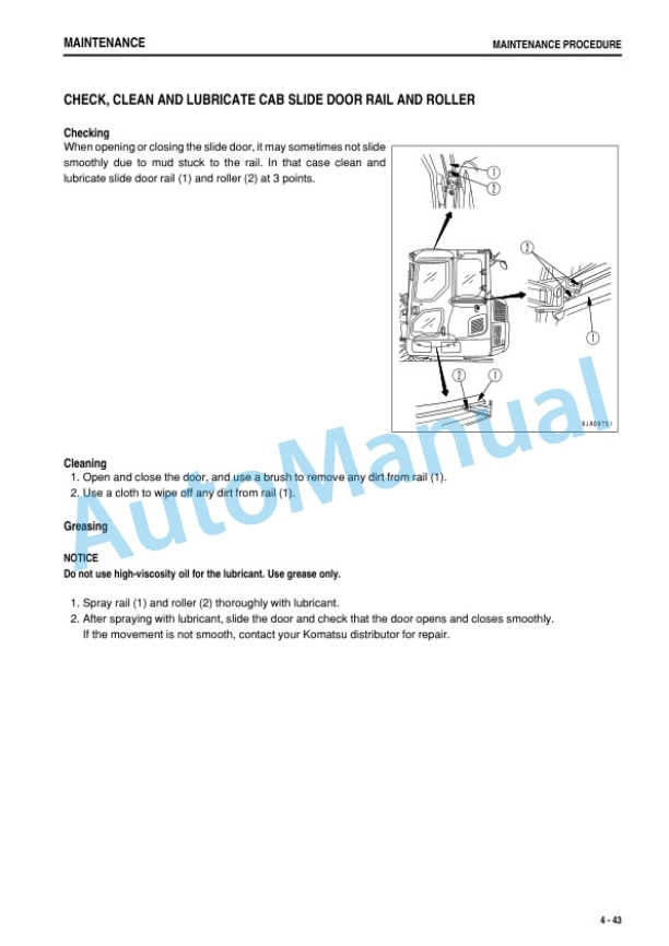 Komatsu PC88MR-8 Hydraulic Excavator Operation and Maintenance Manual TEN00529-05 5 Komatsu PC88MR-8 Hydraulic Excavator Operation and Maintenance Manual TEN00529-05 - Image 5