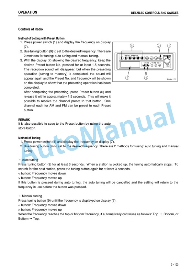 Komatsu PC88MR-8 Hydraulic Excavator Operation and Maintenance Manual TEN00529-10 3 Komatsu PC88MR-8 Hydraulic Excavator Operation and Maintenance Manual TEN00529-10-3