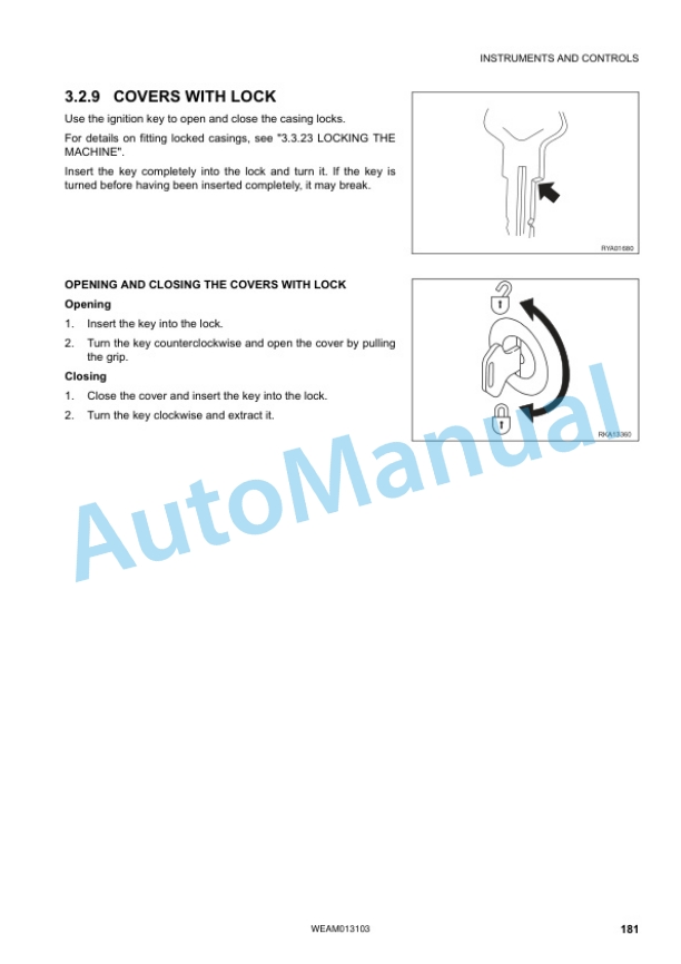 Komatsu PC88MR-8 Hydraulic Excavator Operation and Maintenance Manual WEAM013103 3 Komatsu PC88MR-8 Hydraulic Excavator Operation and Maintenance Manual WEAM013103 - Image 3