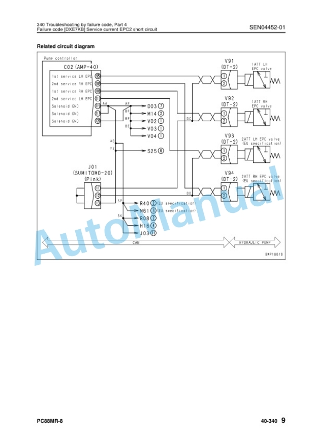 Komatsu PC88MR-8 Hydraulic Excavator Shop Manual SEN04329-14 4 Komatsu PC88MR-8 Hydraulic Excavator Shop Manual SEN04329-14 - Image 4