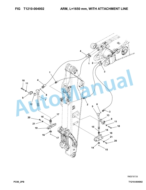 Komatsu PC88MR-8 JPN 2-Piece Boom Application Hydraulic Excavator Parts Manual 5001-UP 4 Komatsu PC88MR-8 JPN 2-Piece Boom Application Hydraulic Excavator Parts Manual 5001-UP-4