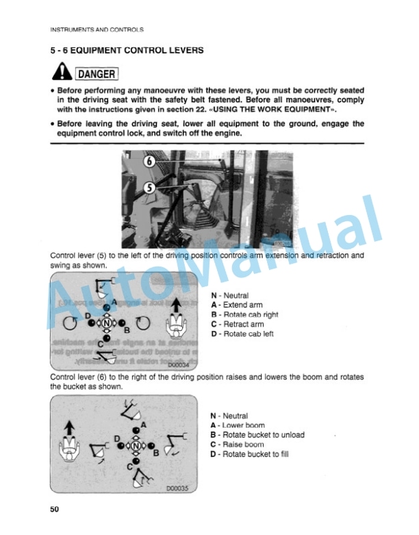 Komatsu PC95-1 Hydraulic Excavator Operation and Maintenance Manual FGADPC9510 3 Komatsu PC95-1 Hydraulic Excavator Operation and Maintenance Manual FGADPC9510 - Image 3