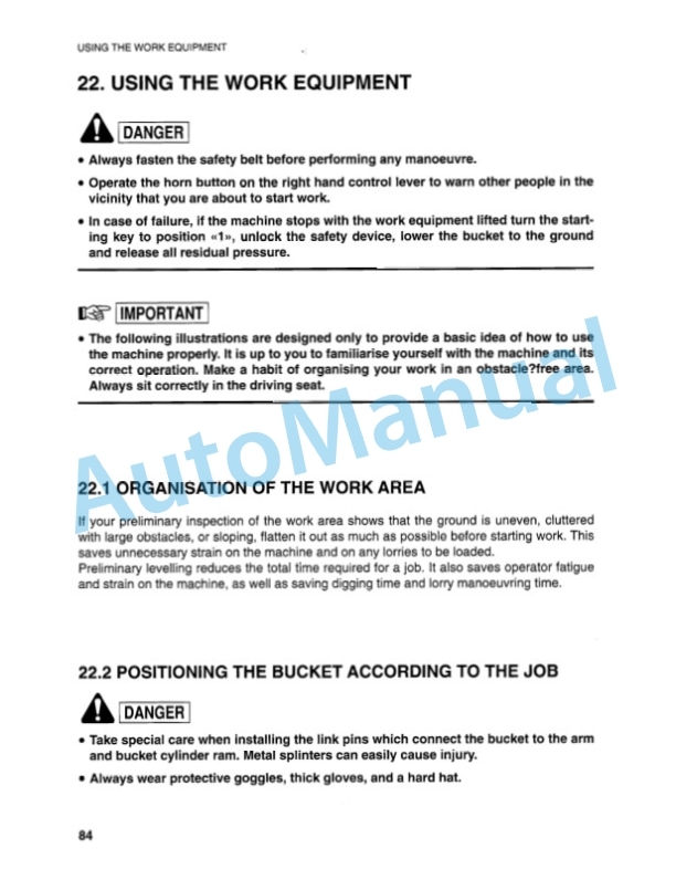 Komatsu PC95-1 Hydraulic Excavator Operation and Maintenance Manual FGADPC9510 4 Komatsu PC95-1 Hydraulic Excavator Operation and Maintenance Manual FGADPC9510 - Image 4
