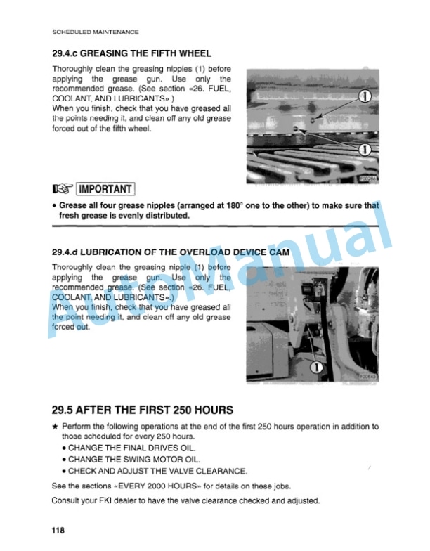 Komatsu PC95-1 Hydraulic Excavator Operation and Maintenance Manual FGADPC9510 5 Komatsu PC95-1 Hydraulic Excavator Operation and Maintenance Manual FGADPC9510 - Image 5
