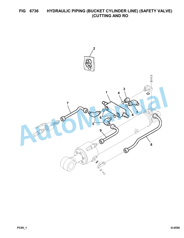 Komatsu PC95-1 Hydraulic Excavator Parts Manual 5005145-UP 5 Komatsu PC95-1 Hydraulic Excavator Parts Manual 5005145-UP-5
