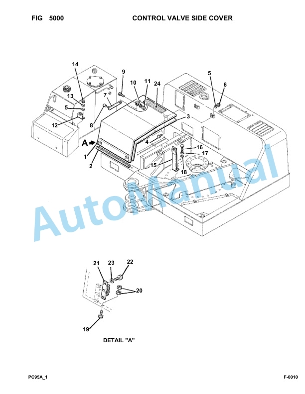 Komatsu PC95-1 Hydraulic Excavator Parts Manual 5006335-UP 3 Komatsu PC95-1 Hydraulic Excavator Parts Manual 5006335-UP-3