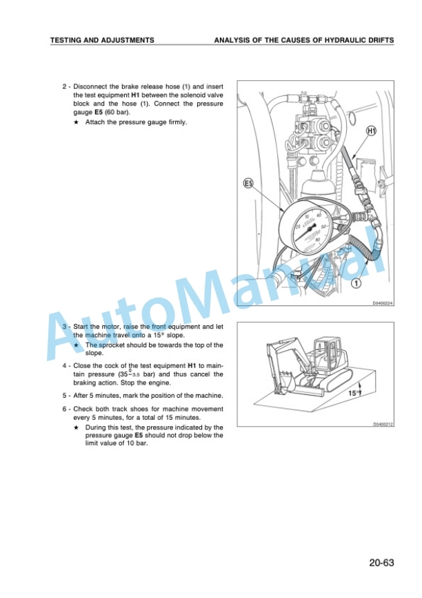 Komatsu PC95-1 Hydraulic Excavator Shop Manual WEBMPC9500 3 Komatsu PC95-1 Hydraulic Excavator Shop Manual WEBMPC9500 - Image 3