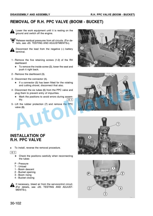 Komatsu PC95-1 Hydraulic Excavator Shop Manual WEBMPC9500 5 Komatsu PC95-1 Hydraulic Excavator Shop Manual WEBMPC9500 - Image 5