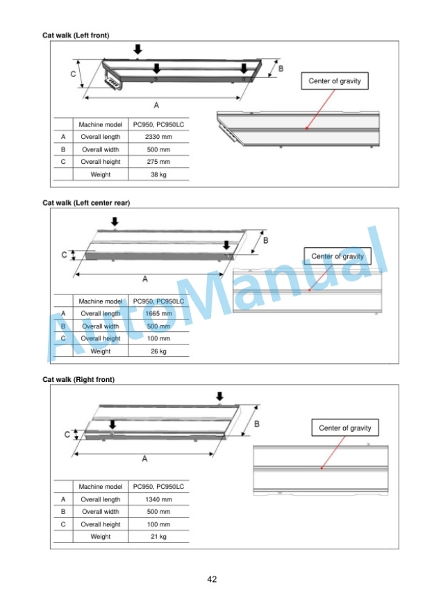 Alternative view of Komatsu PC950-11, PC950LC-11 Hydraulic Excavator Field Assembly Manual GEN00274-00