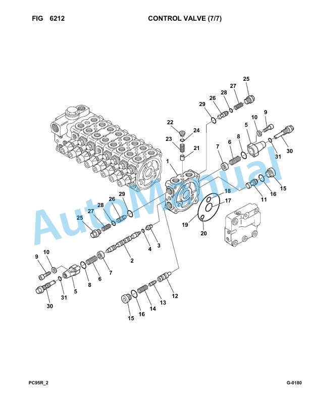 Komatsu PC95R-2 Hydraulic Excavator Parts Manual 21D5200001-up 4 Komatsu PC95R-2 Hydraulic Excavator Parts Manual 21D5200001-up-4