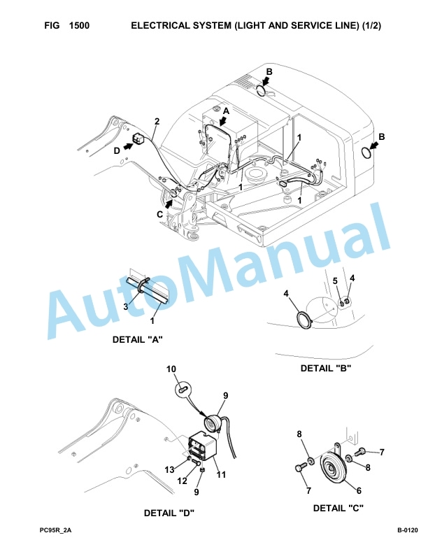 Komatsu PC95R-2 Hydraulic Excavator Parts Manual 21D5200330-up 2 Komatsu PC95R-2 Hydraulic Excavator Parts Manual 21D5200330-up-2