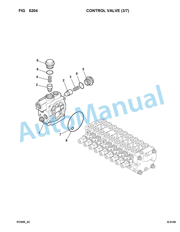 Komatsu PC95R-2 Hydraulic Excavator Parts Manual 21D5220001-up 4 Komatsu PC95R-2 Hydraulic Excavator Parts Manual 21D5220001-up-4