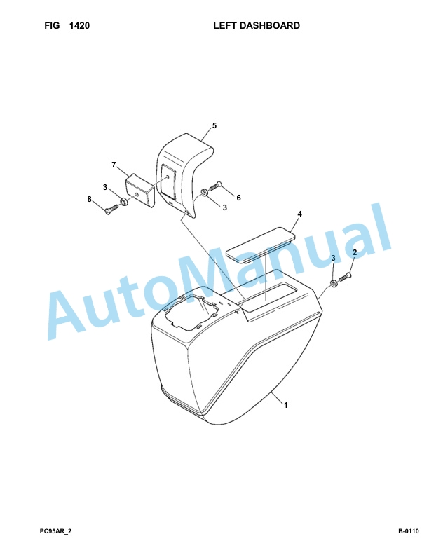 Komatsu PC95R-2 USA Hydraulic Excavator Parts Manual 21D5200001-Up 2 Komatsu PC95R-2 USA Hydraulic Excavator Parts Manual 21D5200001-Up-2