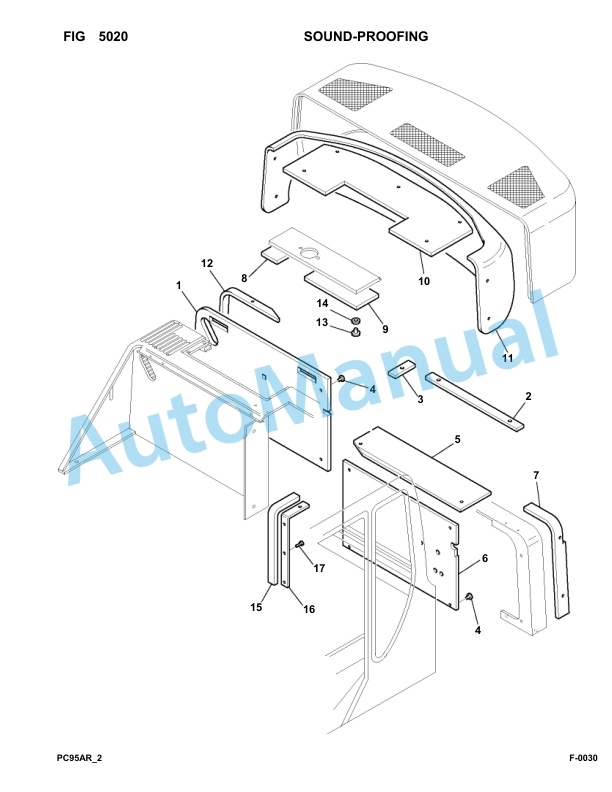 Komatsu PC95R-2 USA Hydraulic Excavator Parts Manual 21D5200001-Up 3 Komatsu PC95R-2 USA Hydraulic Excavator Parts Manual 21D5200001-Up-3