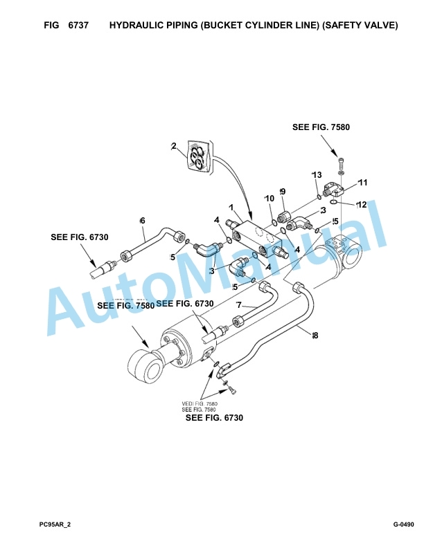 Komatsu PC95R-2 USA Hydraulic Excavator Parts Manual 21D5200001-Up 5 Komatsu PC95R-2 USA Hydraulic Excavator Parts Manual 21D5200001-Up-5