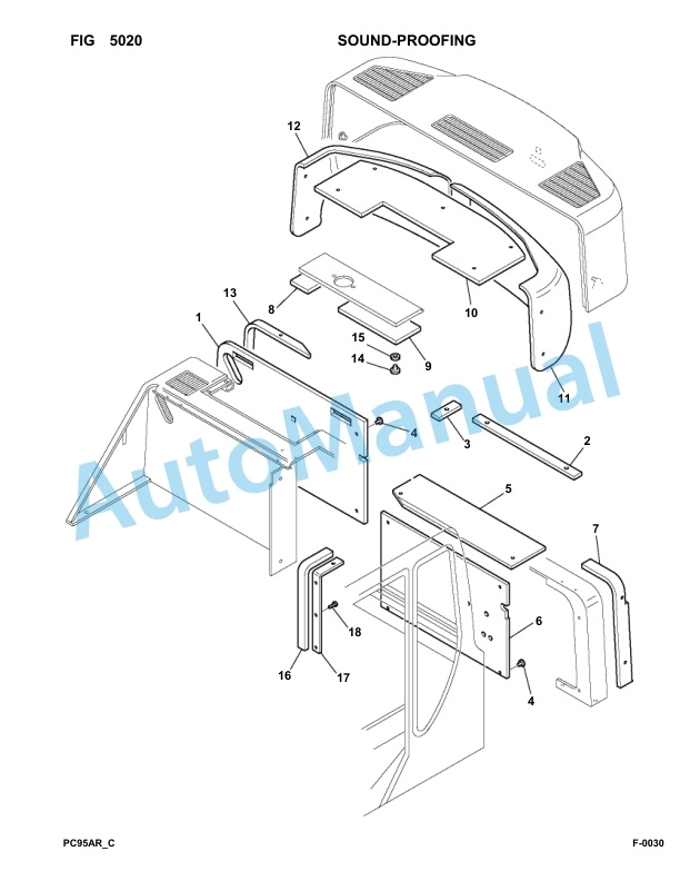 Komatsu PC95R-2 USA Hydraulic Excavator Parts Manual 21D5220001-up 3 Komatsu PC95R-2 USA Hydraulic Excavator Parts Manual 21D5220001-up-3