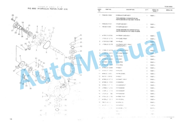 Komatsu PF55L-1 Parts Manual PEPBF2050101 4 Komatsu PF55L-1 Parts Manual PEPBF2050101-4