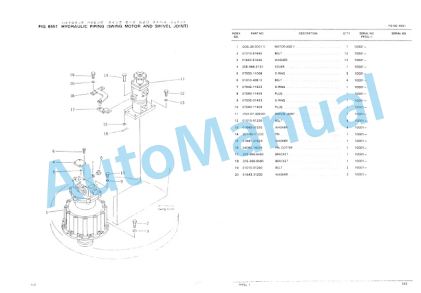 Komatsu PF55L-1 Parts Manual PEPBF2050101 5 Komatsu PF55L-1 Parts Manual PEPBF2050101-5