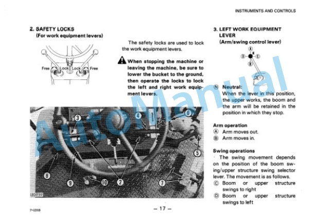 Alternative view of Komatsu PW05-1 Hydraulic Excavator Operation and Maintenance Manual SEAM020L0100
