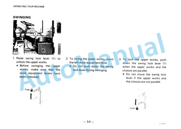 Komatsu PW100-3 Hydraulic Excavator Operation and Maintenance Manual SEAM020D0302 3 Komatsu PW100-3 Hydraulic Excavator Operation and Maintenance Manual SEAM020D0302 - Image 3