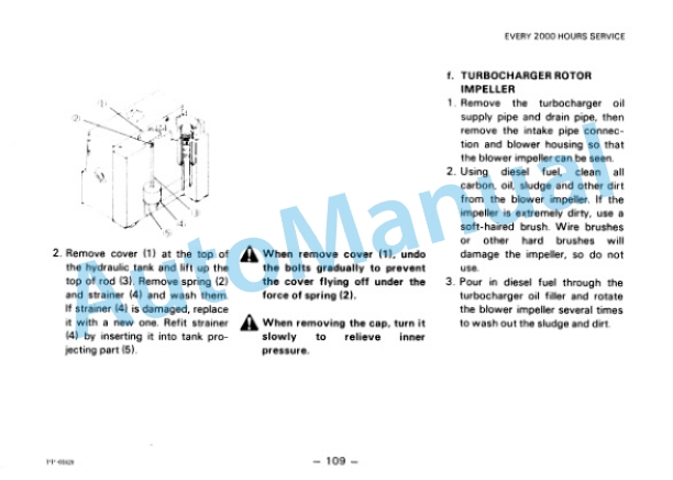 Komatsu PW100-3 Hydraulic Excavator Operation and Maintenance Manual SEAM020D0302 5 Komatsu PW100-3 Hydraulic Excavator Operation and Maintenance Manual SEAM020D0302 - Image 5