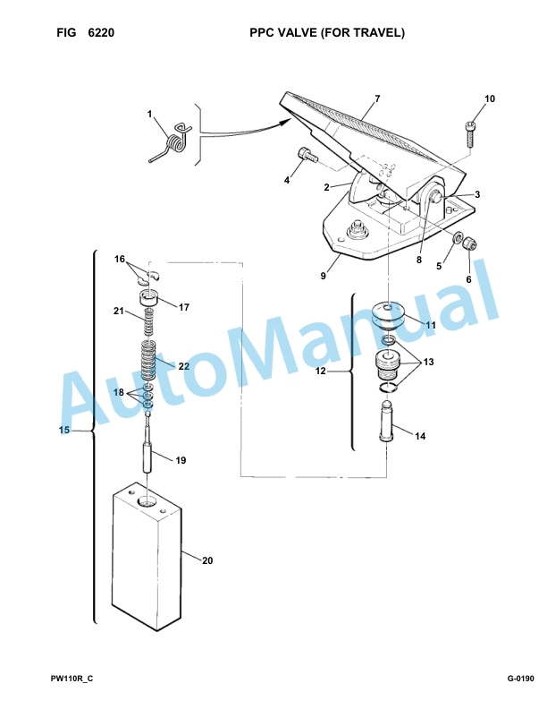 Komatsu PW110R-1 Hydraulic Excavator Parts Manual 2260010122-UP 4 Komatsu PW110R-1 Hydraulic Excavator Parts Manual 2260010122-UP-4