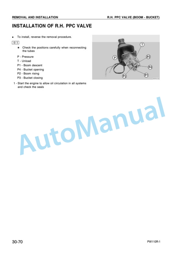 Komatsu PW110R-1 Hydraulic Excavator Shop Manual WEBM000801 4 Komatsu PW110R-1 Hydraulic Excavator Shop Manual WEBM000801 - Image 4