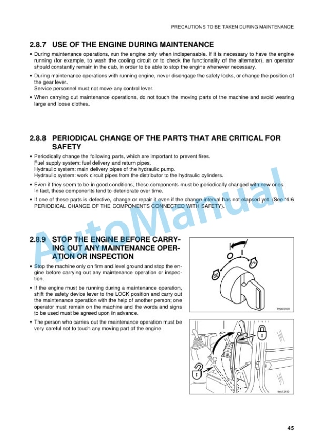 Komatsu PW110R-1 Wheeled Excavator Operation and Maintenance Manual WEAM000504 2 Komatsu PW110R-1 Wheeled Excavator Operation and Maintenance Manual WEAM000504-2