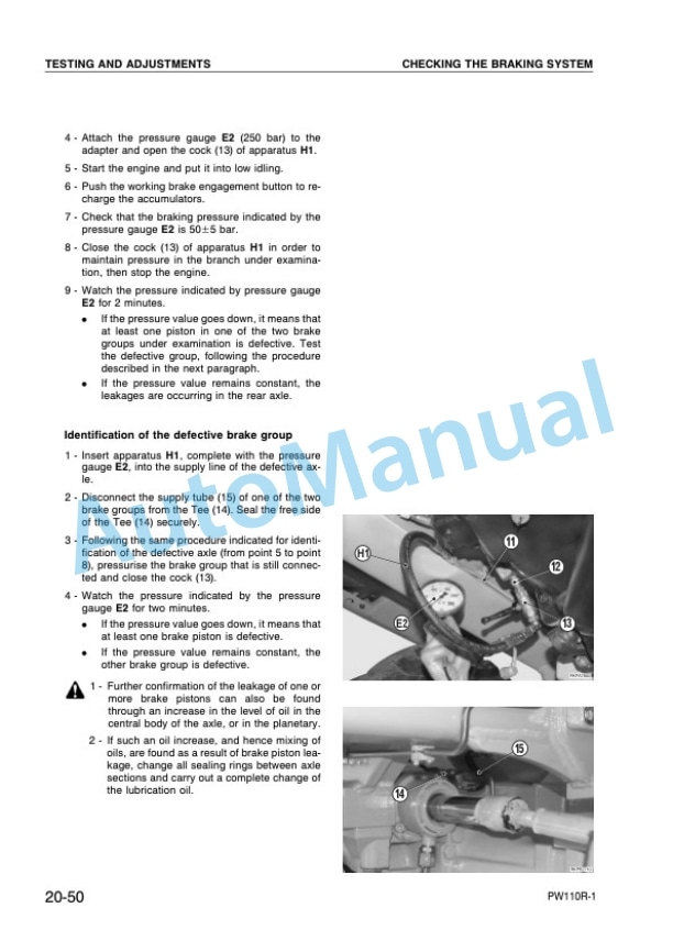 Komatsu PW110R-1 Wheeled Excavator Shop Manual WEBM000800 3 Komatsu PW110R-1 Wheeled Excavator Shop Manual WEBM000800-3