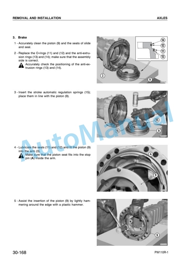 Komatsu PW110R-1 Wheeled Excavator Shop Manual WEBM000800 5 Komatsu PW110R-1 Wheeled Excavator Shop Manual WEBM000800-5