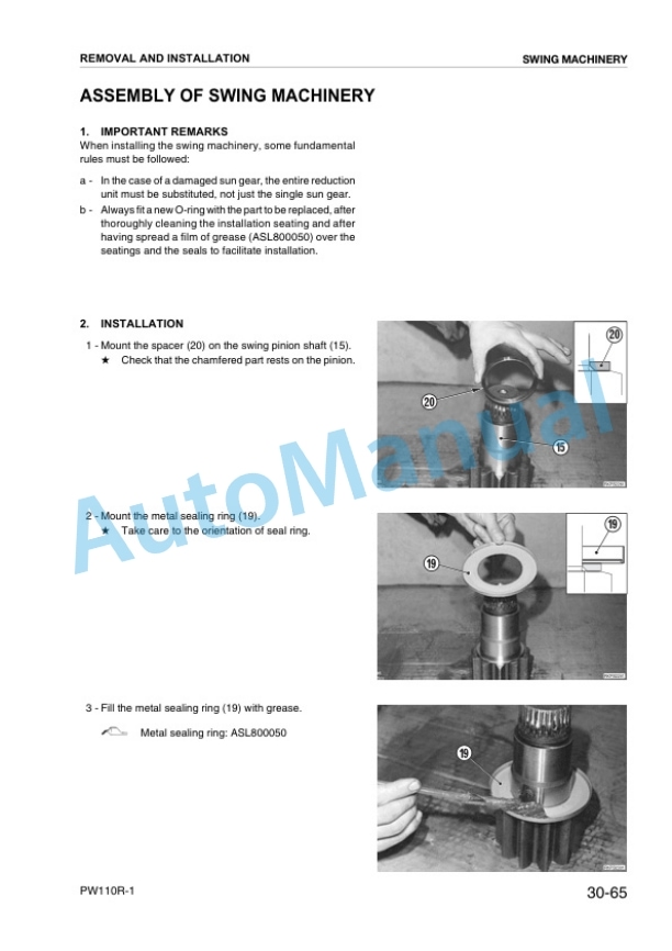Komatsu PW110R-1 Wheeled Excavator Shop Manual WEBM000802 4 Komatsu PW110R-1 Wheeled Excavator Shop Manual WEBM000802 - Image 4