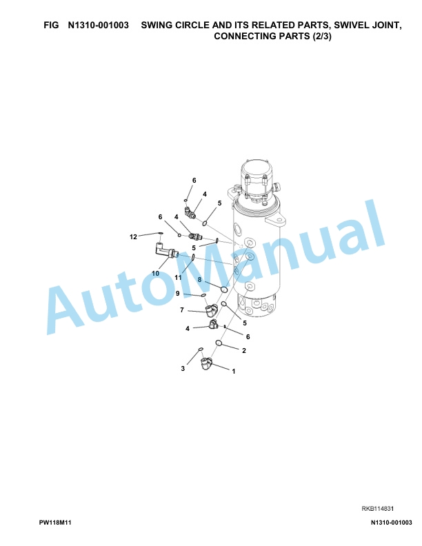 Komatsu PW118MR-11 Hydraulic Excavator Parts Manual F30003-UP 4 Komatsu PW118MR-11 Hydraulic Excavator Parts Manual F30003-UP-4