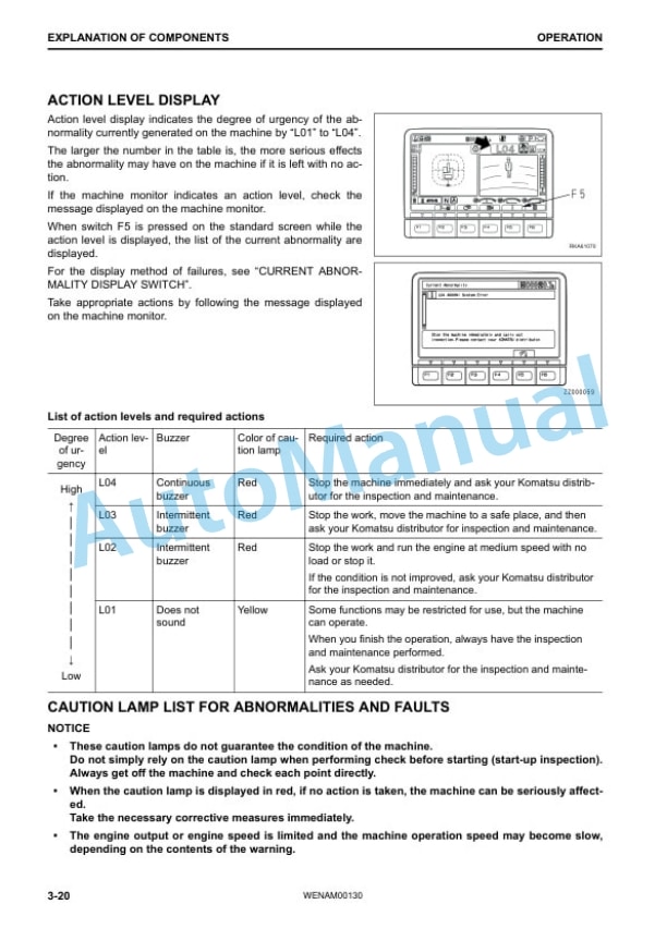 Alternative view of Komatsu PW118MR-11 Wheeled Excavator Operation and Maintenance Manual WENAM00130