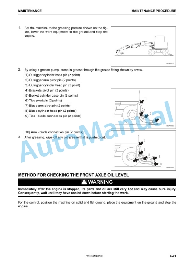 Komatsu PW118MR-11 Wheeled Excavator Operation and Maintenance Manual WENAM00130 5 Komatsu PW118MR-11 Wheeled Excavator Operation and Maintenance Manual WENAM00130 - Image 5