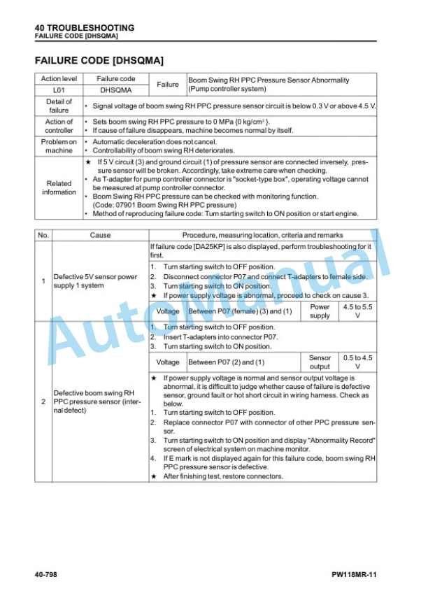 Komatsu PW118MR-11 Wheeled Excavator Shop Manual WENBM00160 4 Komatsu PW118MR-11 Wheeled Excavator Shop Manual WENBM00160 - Image 4