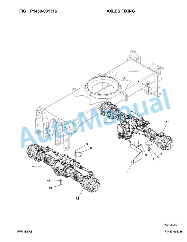 Komatsu PW118MR-8 Hydraulic Excavator Parts Manual F00003-UP 5 Komatsu PW118MR-8 Hydraulic Excavator Parts Manual F00003-UP-5