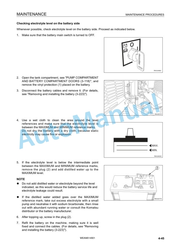 Komatsu PW118MR-8 Wheeled Excavator Operation and Maintenance Manual WEAM014901 5 Komatsu PW118MR-8 Wheeled Excavator Operation and Maintenance Manual WEAM014901 - Image 5