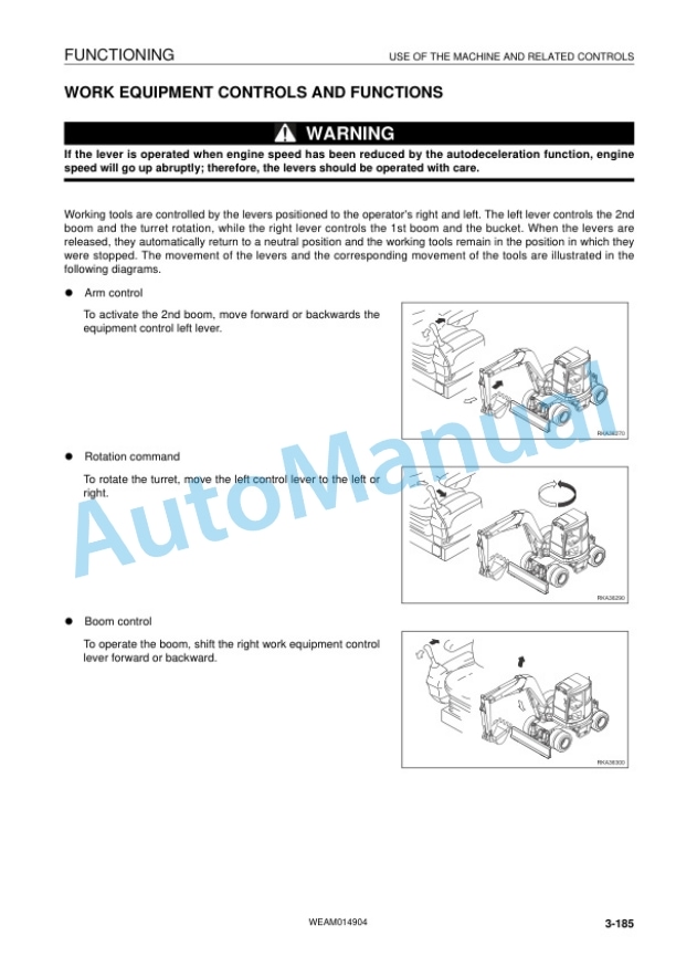 Komatsu PW118MR-8 Wheeled Excavator Operation and Maintenance Manual WEAM014904 4 Komatsu PW118MR-8 Wheeled Excavator Operation and Maintenance Manual WEAM014904 - Image 4