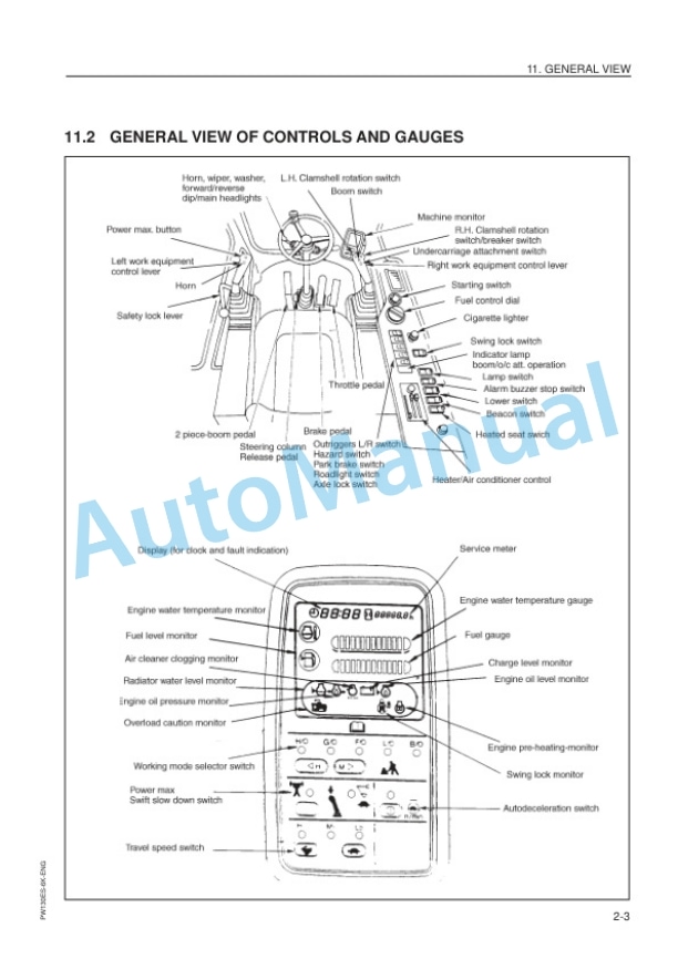 Komatsu PW130ES-6K Hydraulic Excavator Operation and Maintenance Manual EEAM005605 2 Komatsu PW130ES-6K Hydraulic Excavator Operation and Maintenance Manual EEAM005605-2