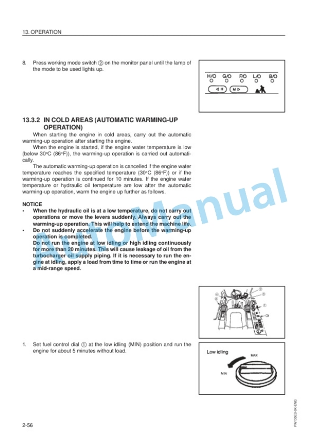 Komatsu PW130ES-6K Hydraulic Excavator Operation and Maintenance Manual EEAM005605 3 Komatsu PW130ES-6K Hydraulic Excavator Operation and Maintenance Manual EEAM005605-3
